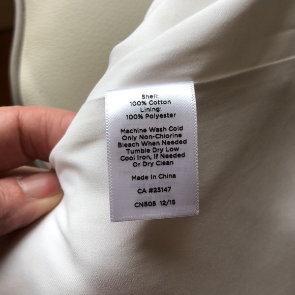 Talbots white embossed summer sheath dress - Picture 7 of 7